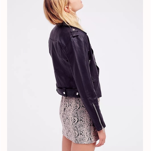 Free People Snake Jacquard Mini Skirt 4 - Picture 3 of 7